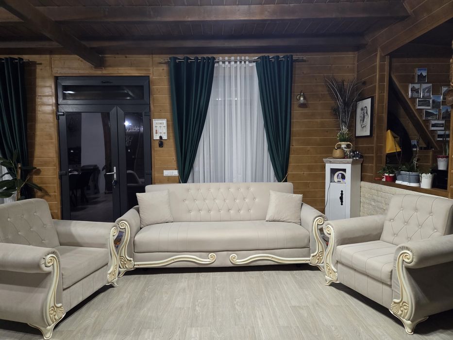 Canapea extensibilă +2 fotoli