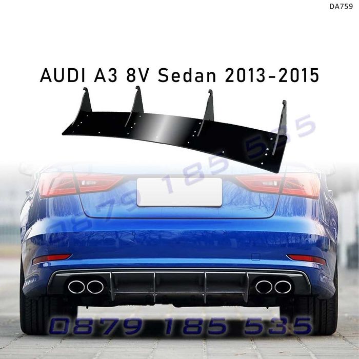 Тунинг дифузьор задна броня Audi A3 Sedan Pre-facelift заден дифузор