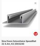 Sine fixare panouri fotovoltaice Speed Rail K2 4,4m