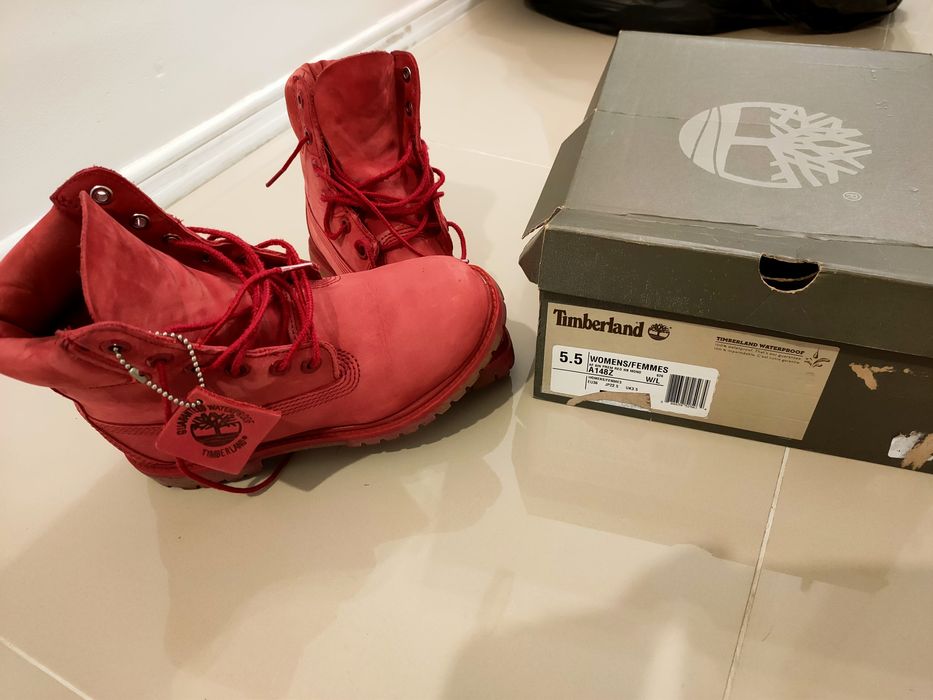 Ghete piele Timberland,nr 35.