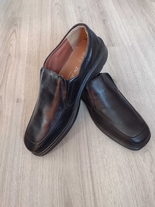 Мъжки кожени черни обувки 46