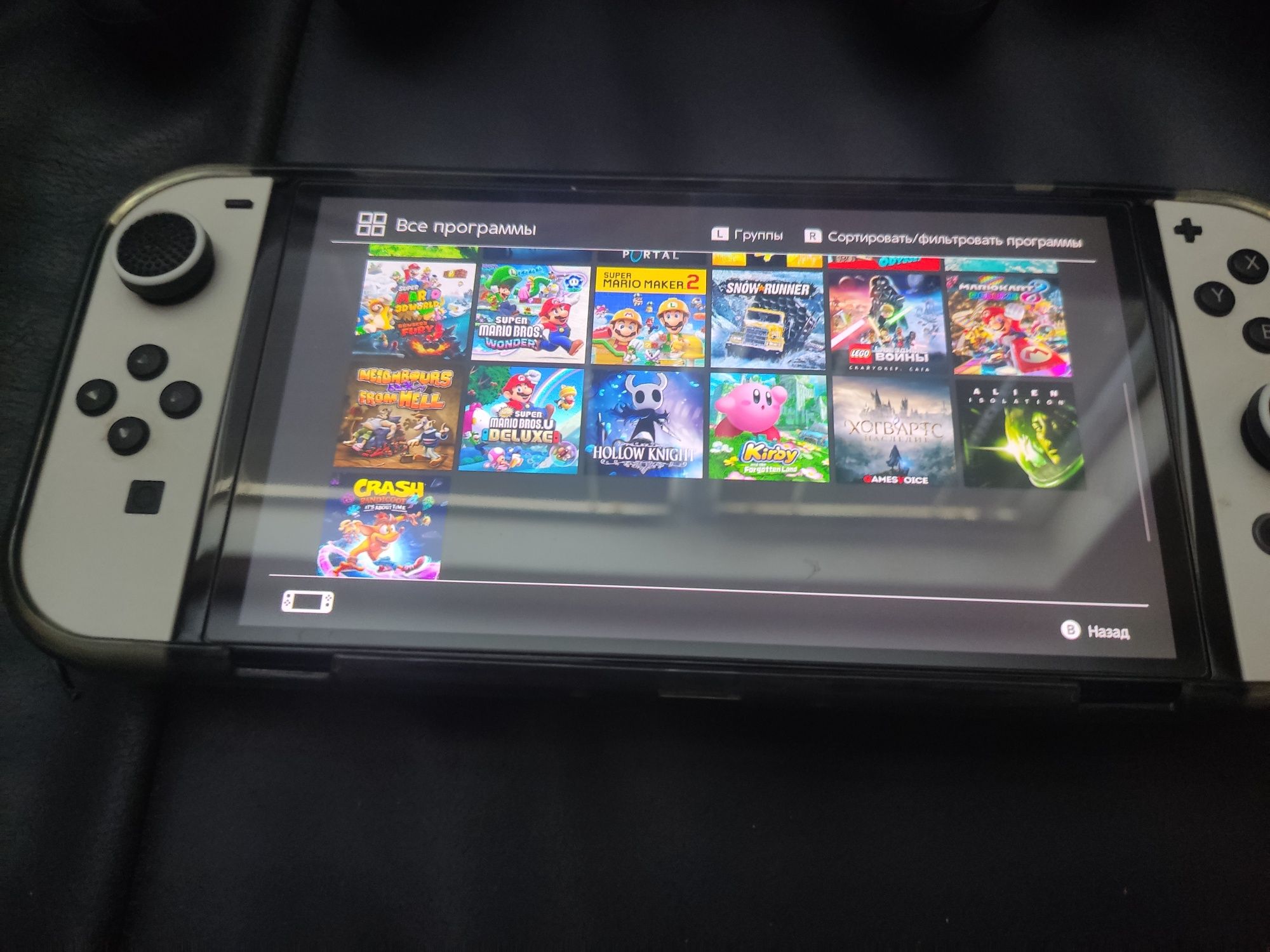 Nintendo Switch Oled + чип + огромен компект аксесуари