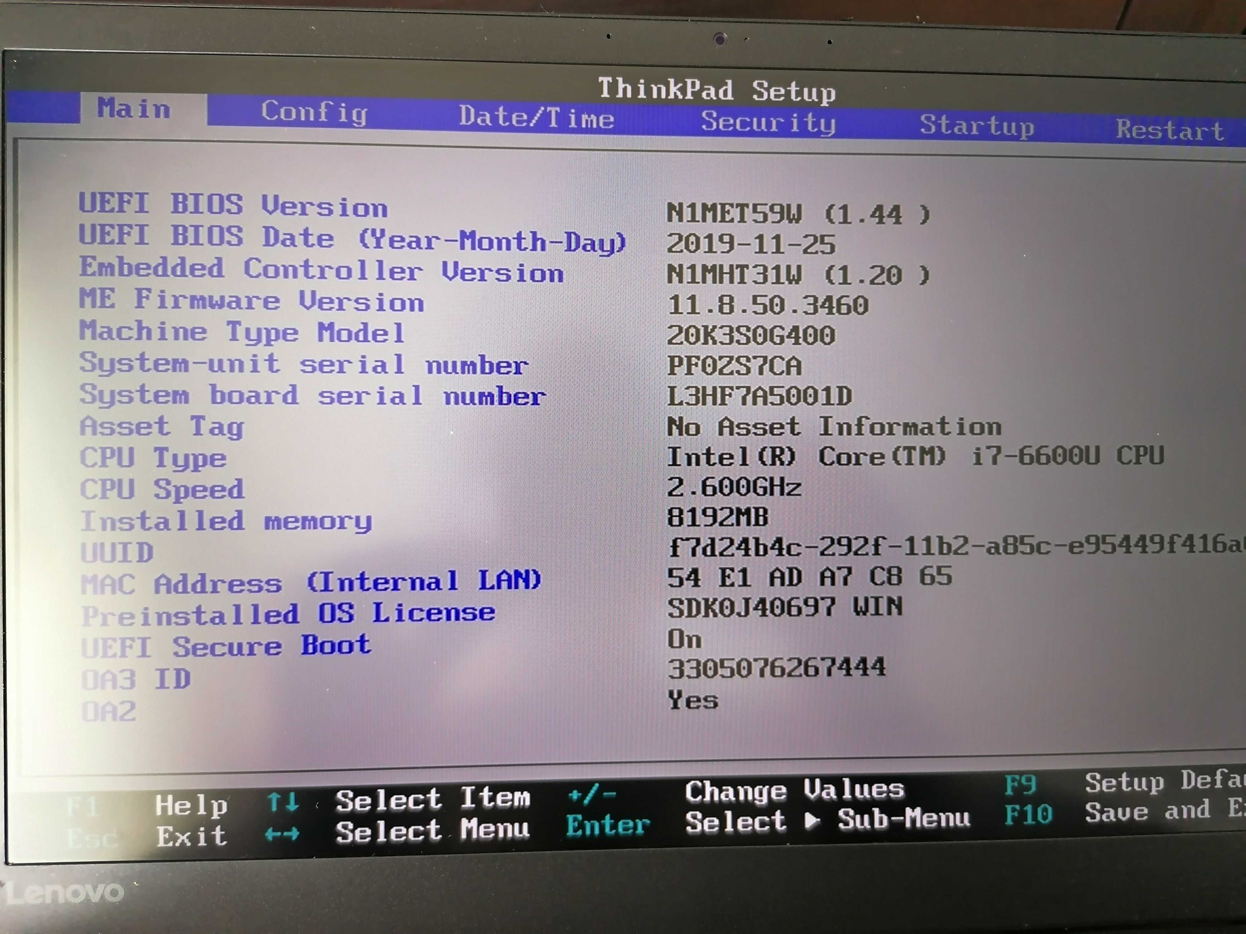Dezmembrez Lenovo Thinkpad x1 Carbon 5th, Type 20HQ, 20K3