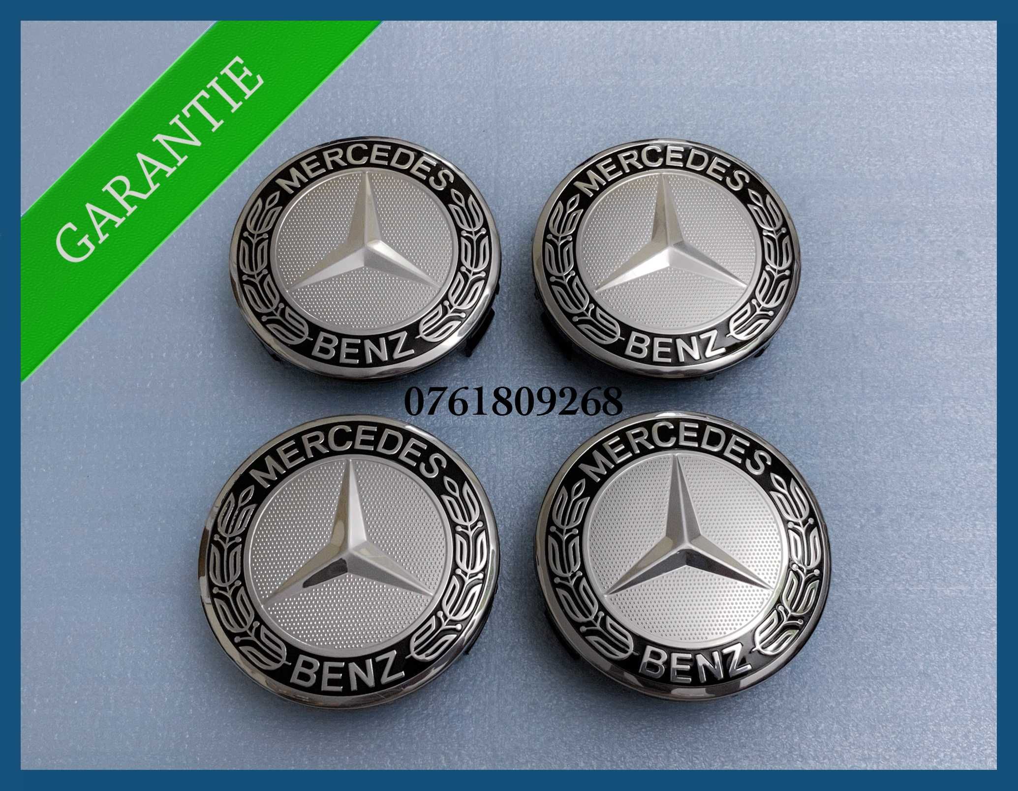 Set 4 capace 75mm jante aliaj Mercedes Benz