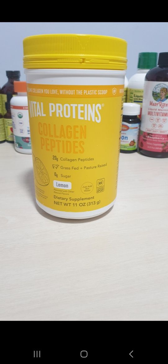 Vital proteins.Collagen peptides.Lemon taste.