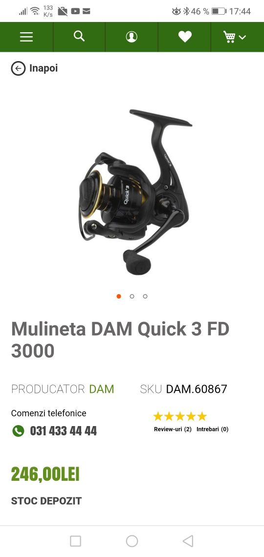 Mulineta Spinning DAM Quick 3 3000FD