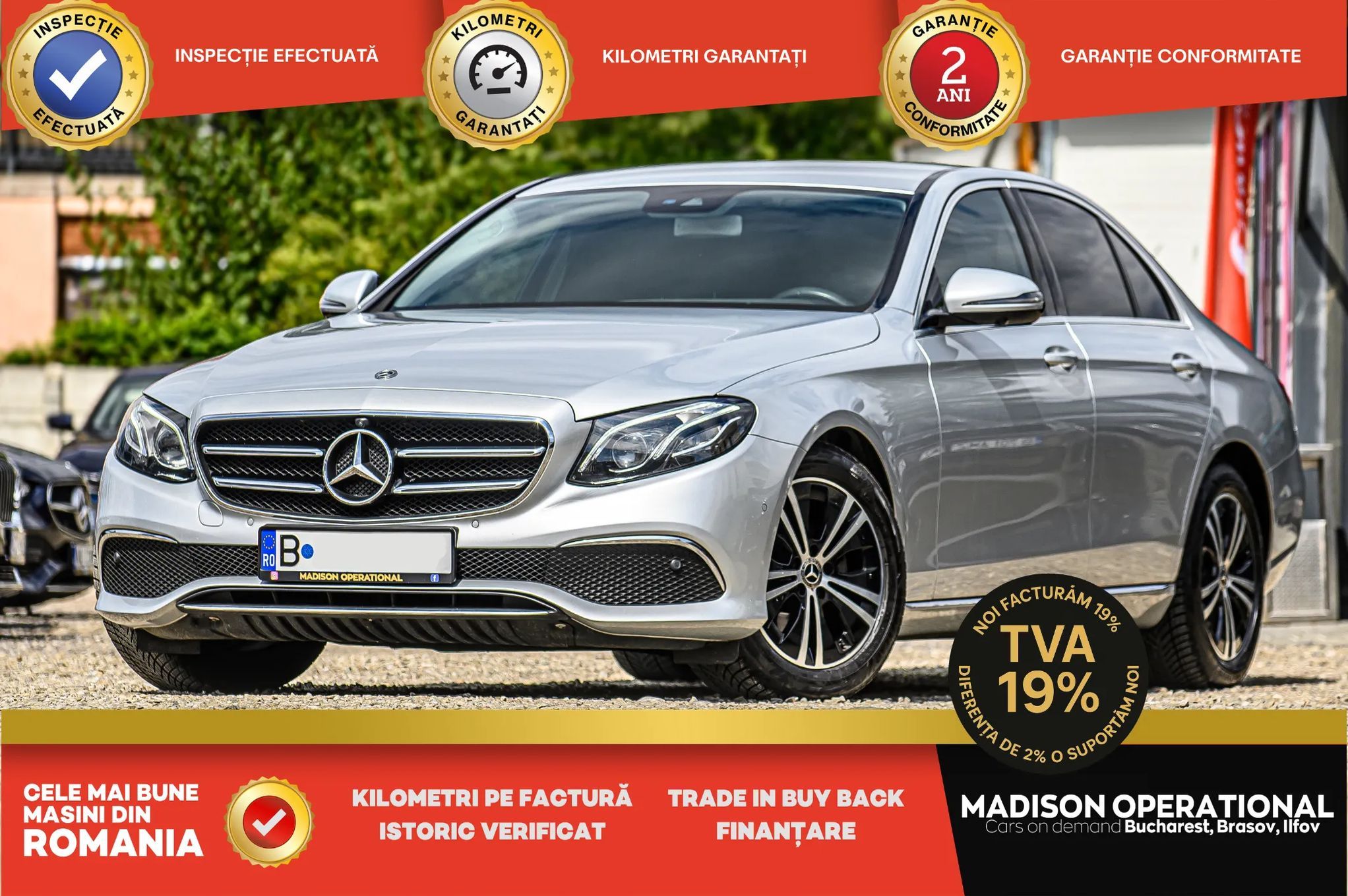 Mercedes-Benz E Car play/parcheaza singura/memorii/Camere 360