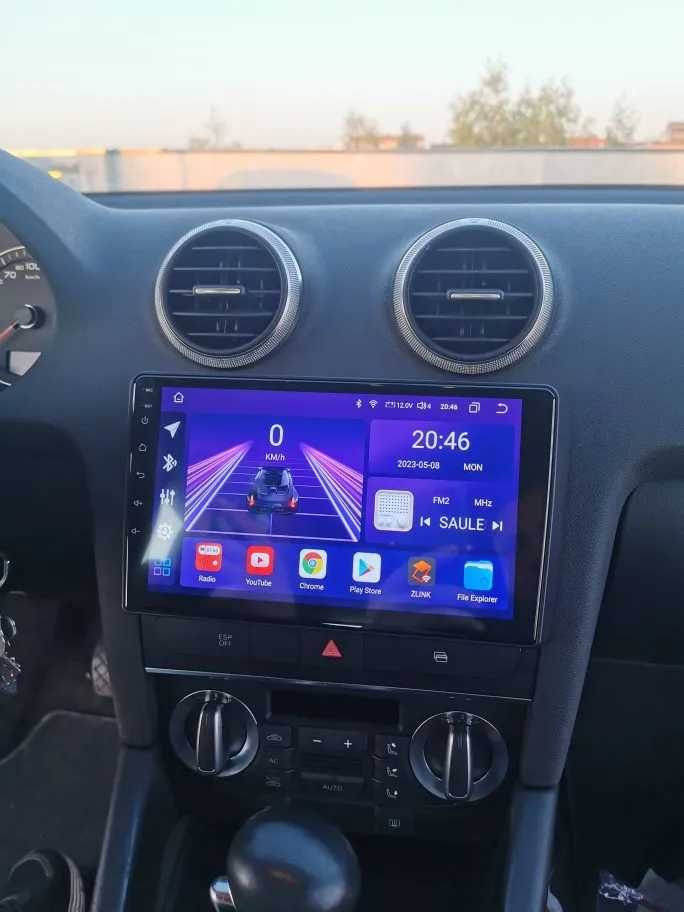 Navigatie Android Audi A3 - CarPlay, Android Auto , QLed, DSP, 4G