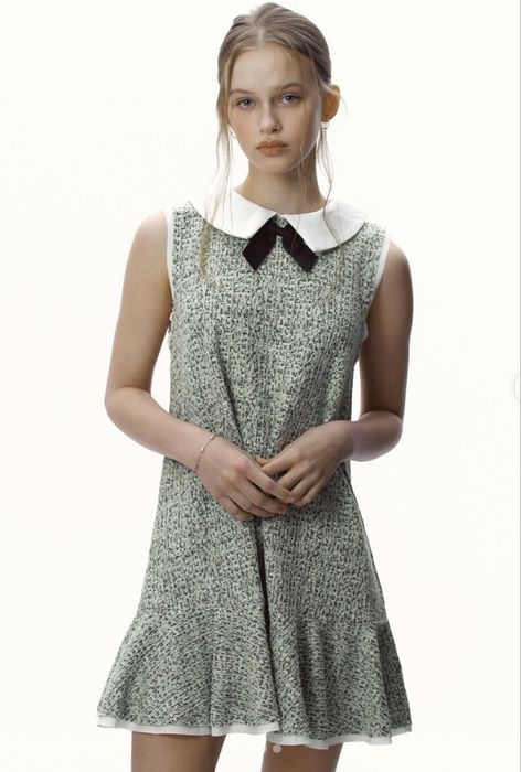 Къса рокля с панделка Zara