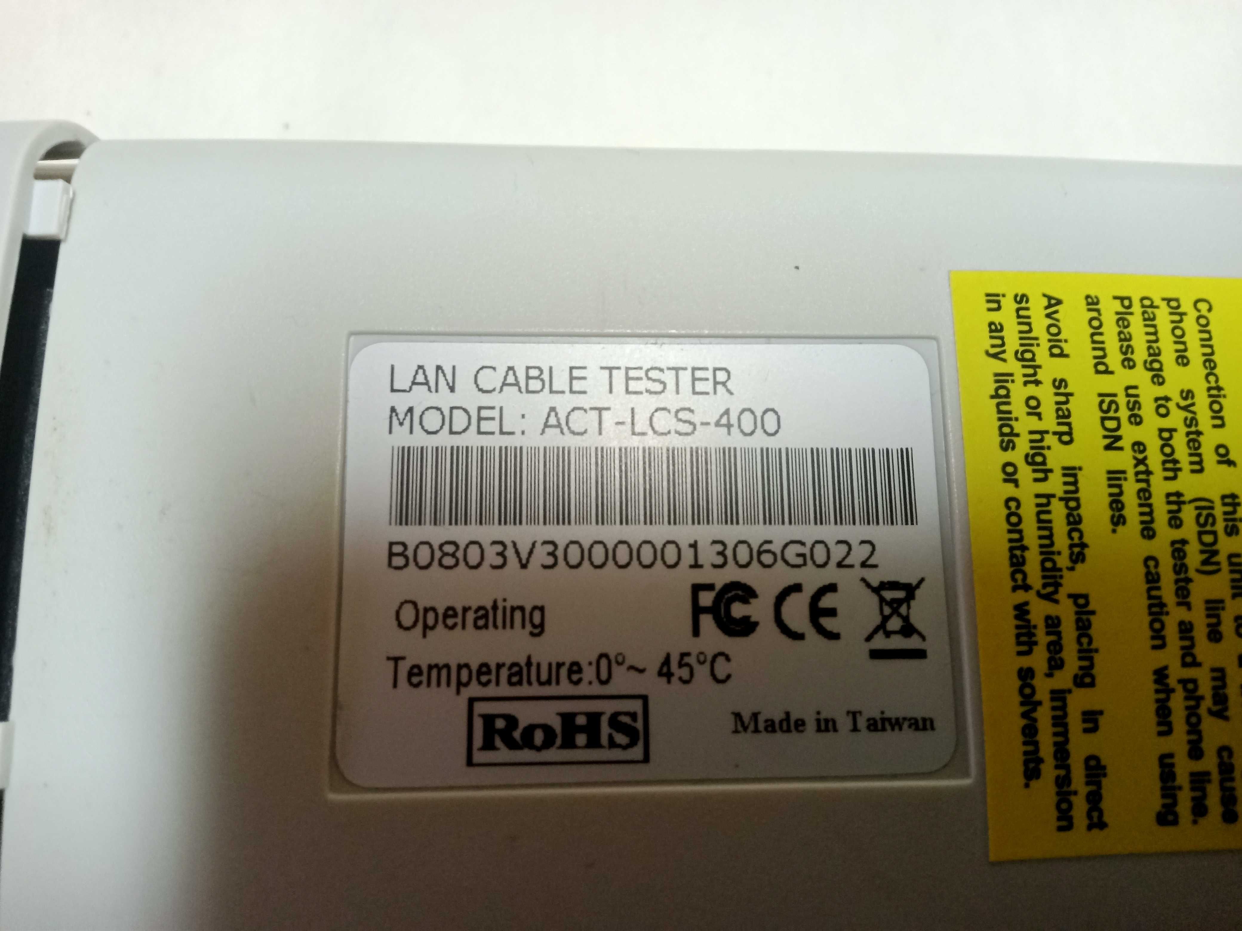 Tester pt cabluri UTP, retele LAN