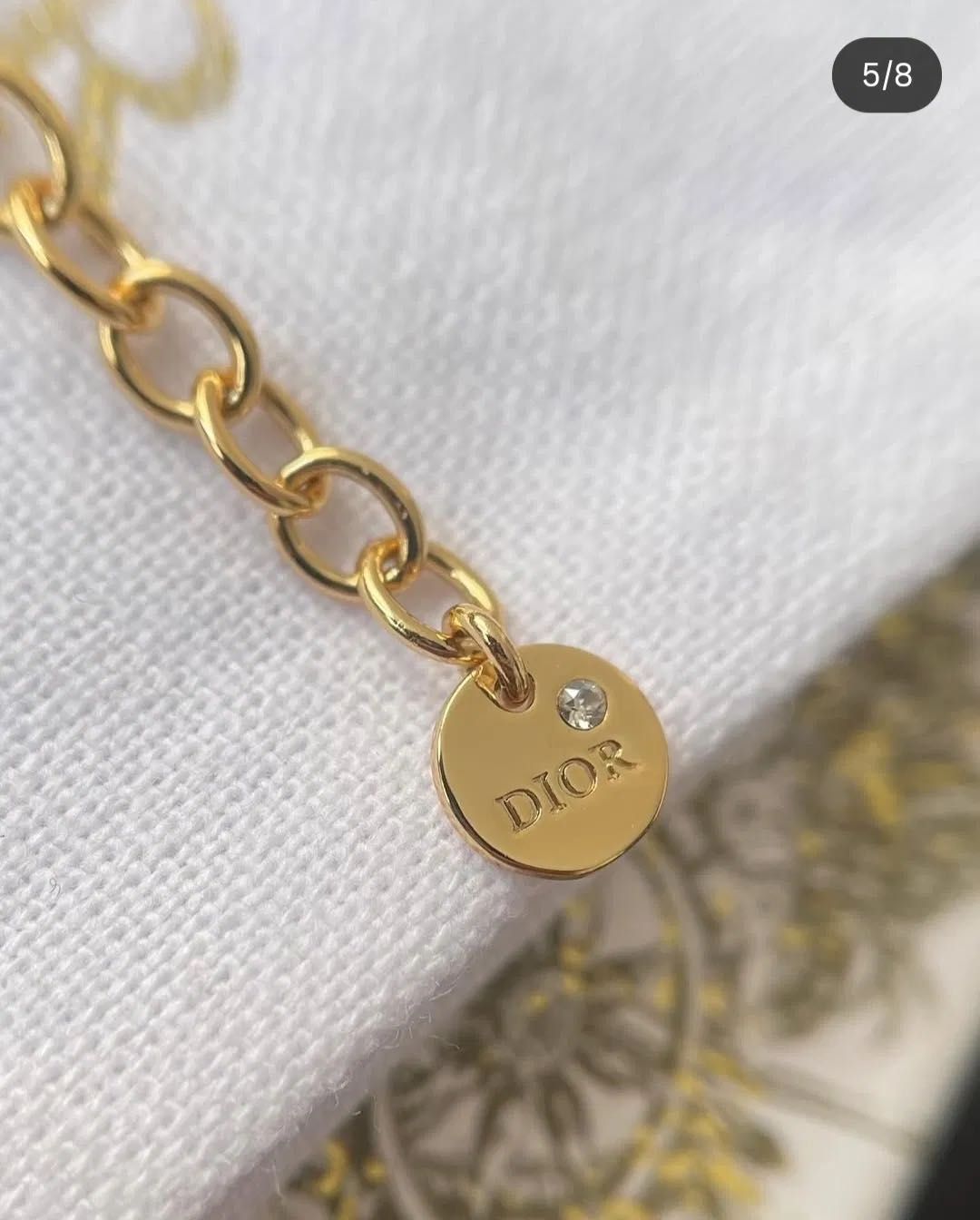 DIOR обеци колие