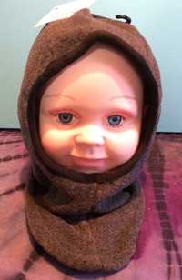 Нова поларена балаклава/шапка тип "маска" за бебе