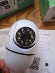 Camera inteligenta wifi 360° cu audio, slot card, infrarosu si leduri
