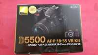 Nikon D5500 DSLR, impecabil în cutie, două obiective 18-55 și 70-300