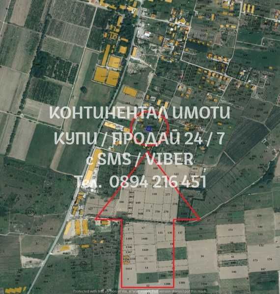 кодг 62694. Парцел 330м3 за жилищно в регулация с одобрен проект