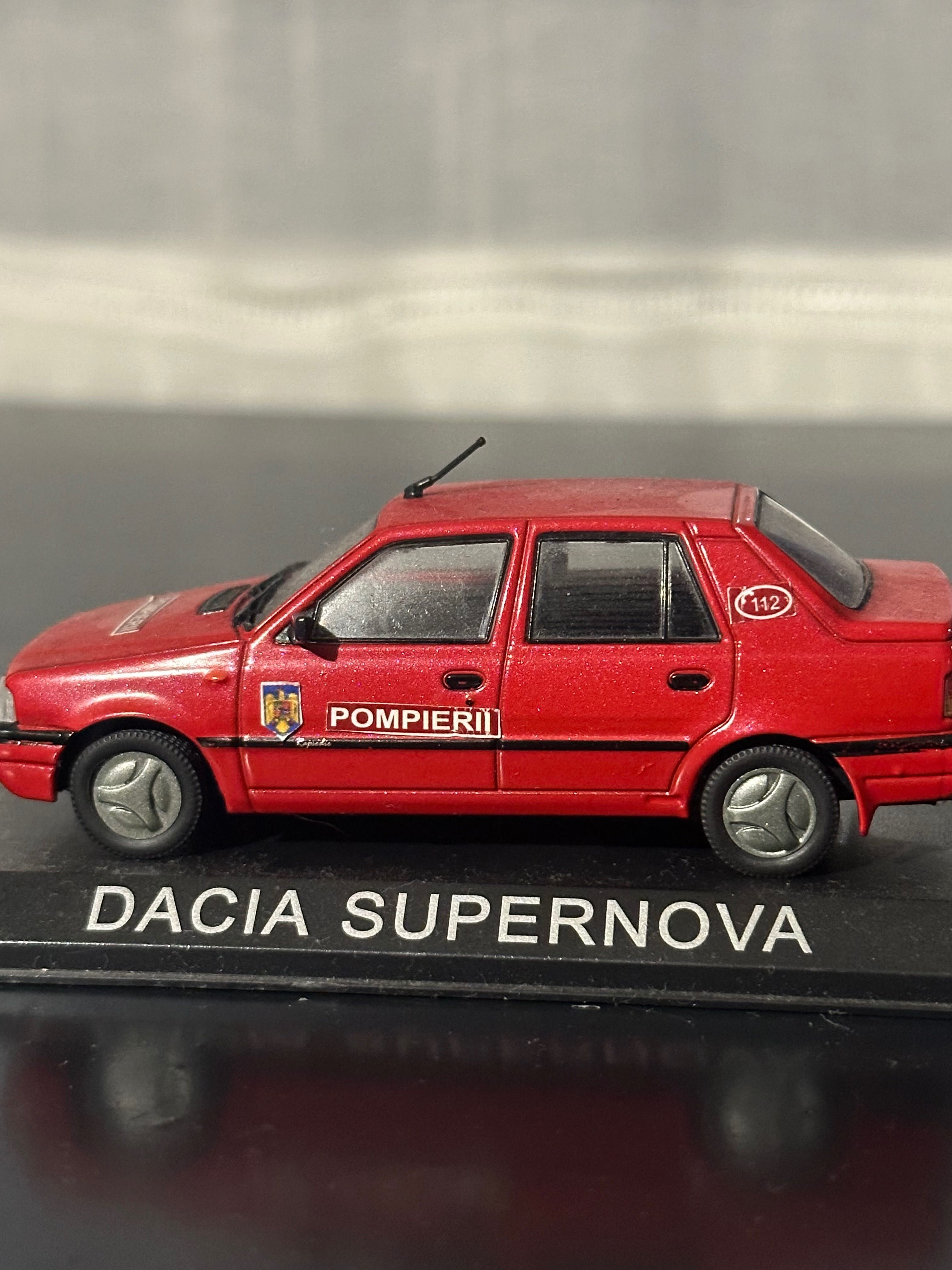 Machetă Dacia super nova pompierii