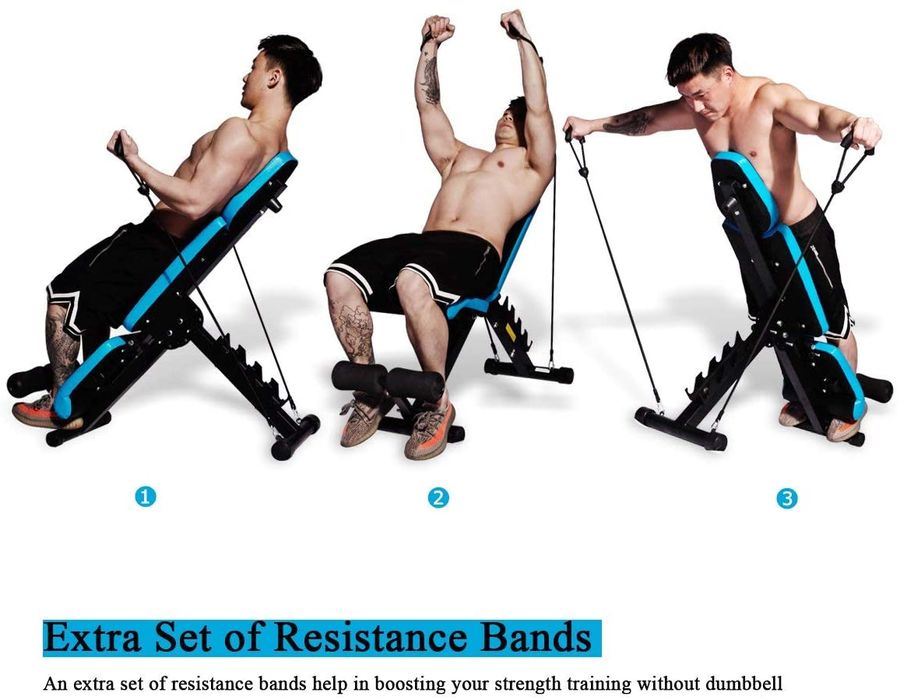 Set Banca, Zoco Body Fit® si Set gantere, greutate 30 kg,Otel