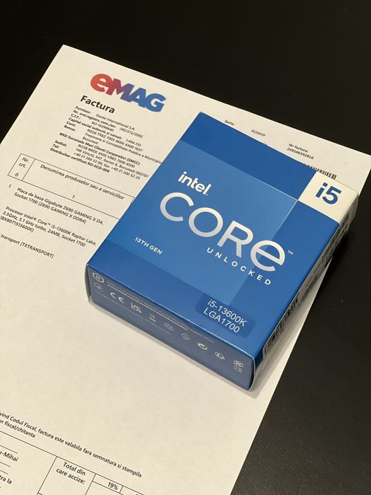 Procesor Intel Core i5 13600k în garanție