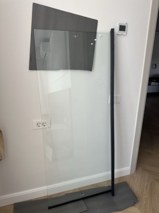 Paravan cada NOU negru Rune Syn 70x150 cm – sticla cada / sticla dus