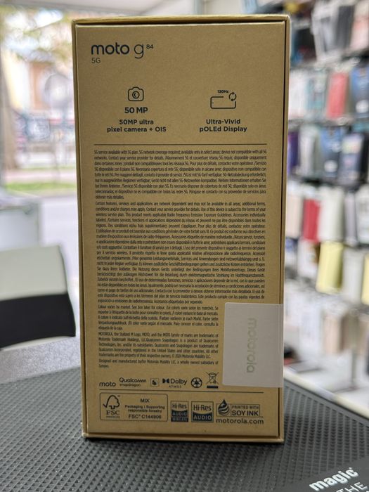 Motorola Moto G84 5G,midnight Blue,256GB/8GB RAM *ЧистоНов*2г Гаранция