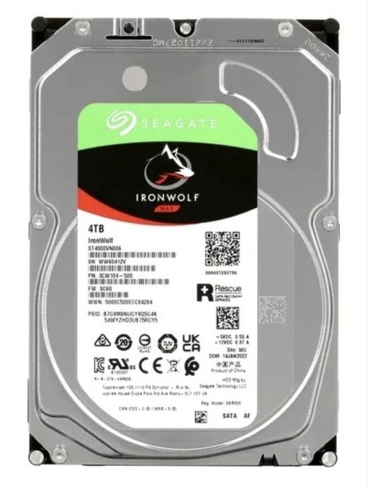 HDD SEAGATE IRON WOLF ST4000VN006 новый в упаковке