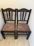 Scaun Silvana wenge lemn set 4 bucati