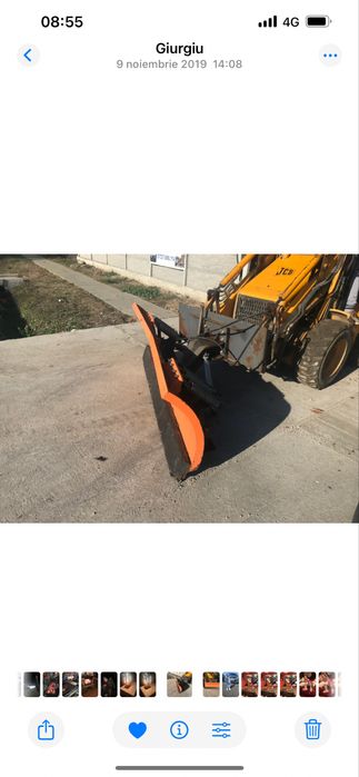 Lama de zapada jcb 1 cx bobcat ! Schimb cu container maritim depozitar