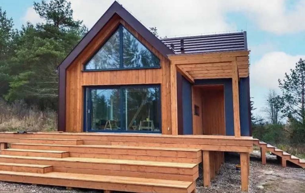 Cabane tip A frame, Acceptam variante auto