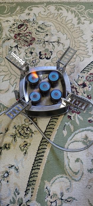 Мощная газовая туристическая плитка SKBK 5 FIRE STOVE