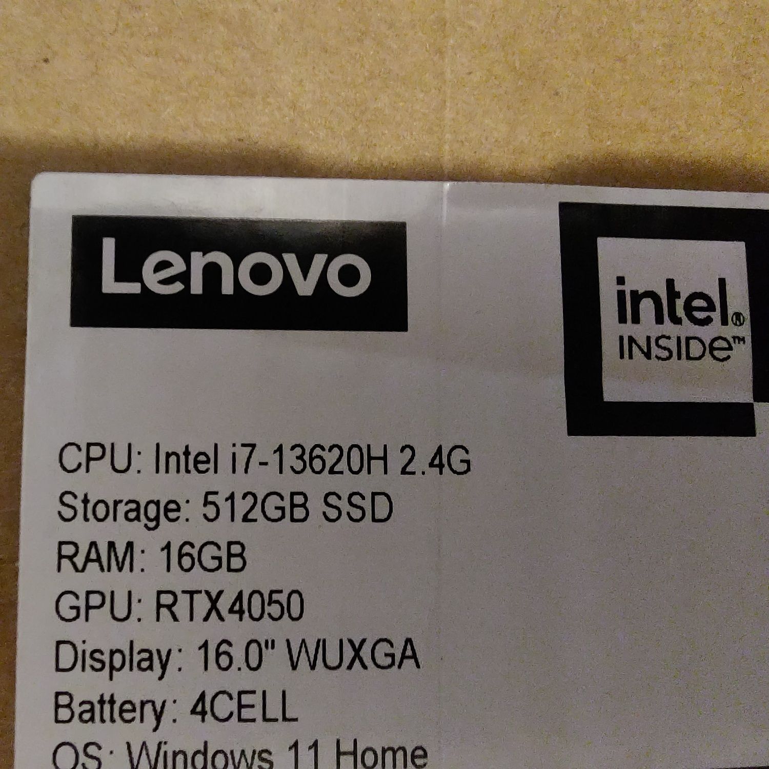 Игровой ноутбук Lenovo LOQ 16IRH8  I7 (gen13), GeForce RTX™ 4050