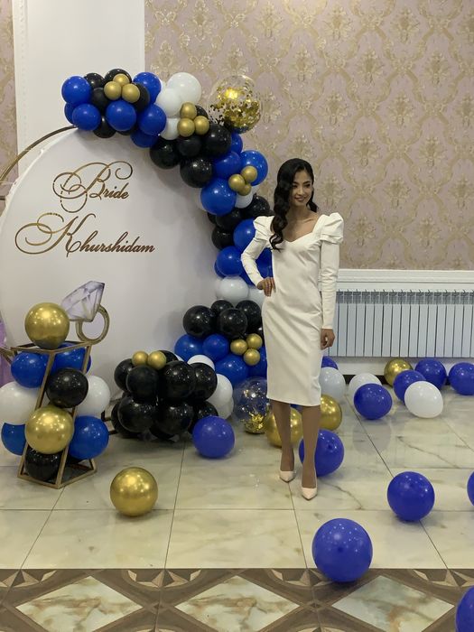 Красивое  Белое платье для мероприятие