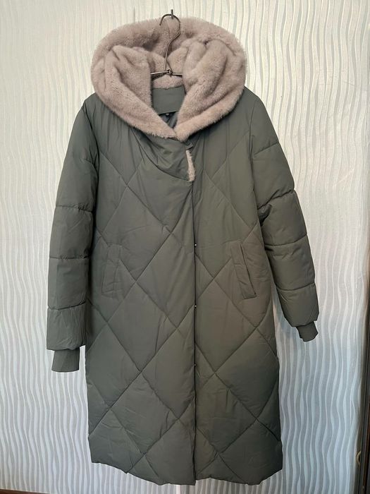 Пуховик-пальто зимний