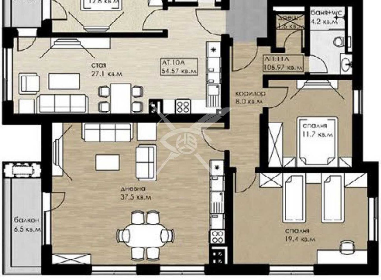 Продава се Тристаен апартамент в София, Дружба 1 - 125 кв.м за 1360 €/кв.м - Снимка #2