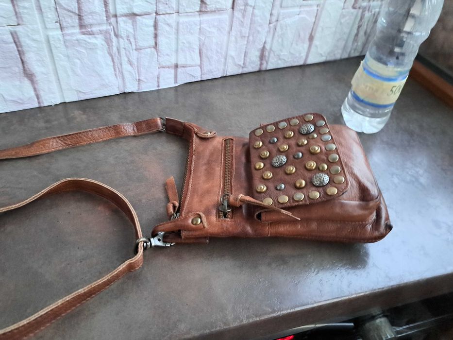 дамска чанта,малка кожена чантичка,протмоне-естествена кожа