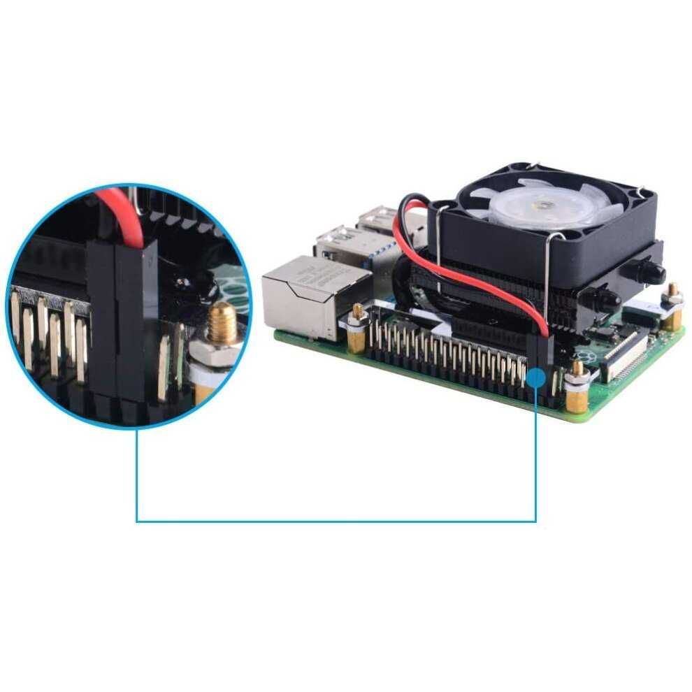 Охладител GeeekPi за Raspberry Pi 4 Model B/Raspberry Pi 3B+/3B