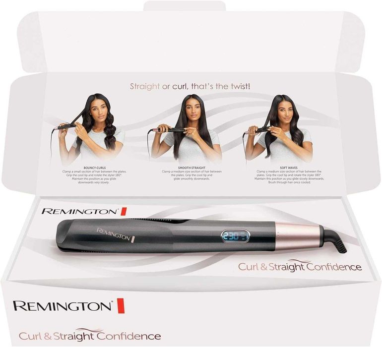 Placă de par 2in1 îndreptat și ondulat Remington 230°C Sigilat !