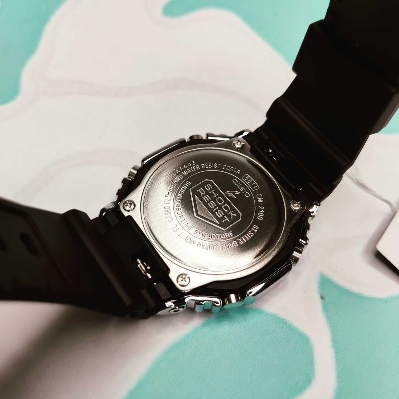 оригинал наручные часы сталь Casio G-Shock GM-2100-1A  ga