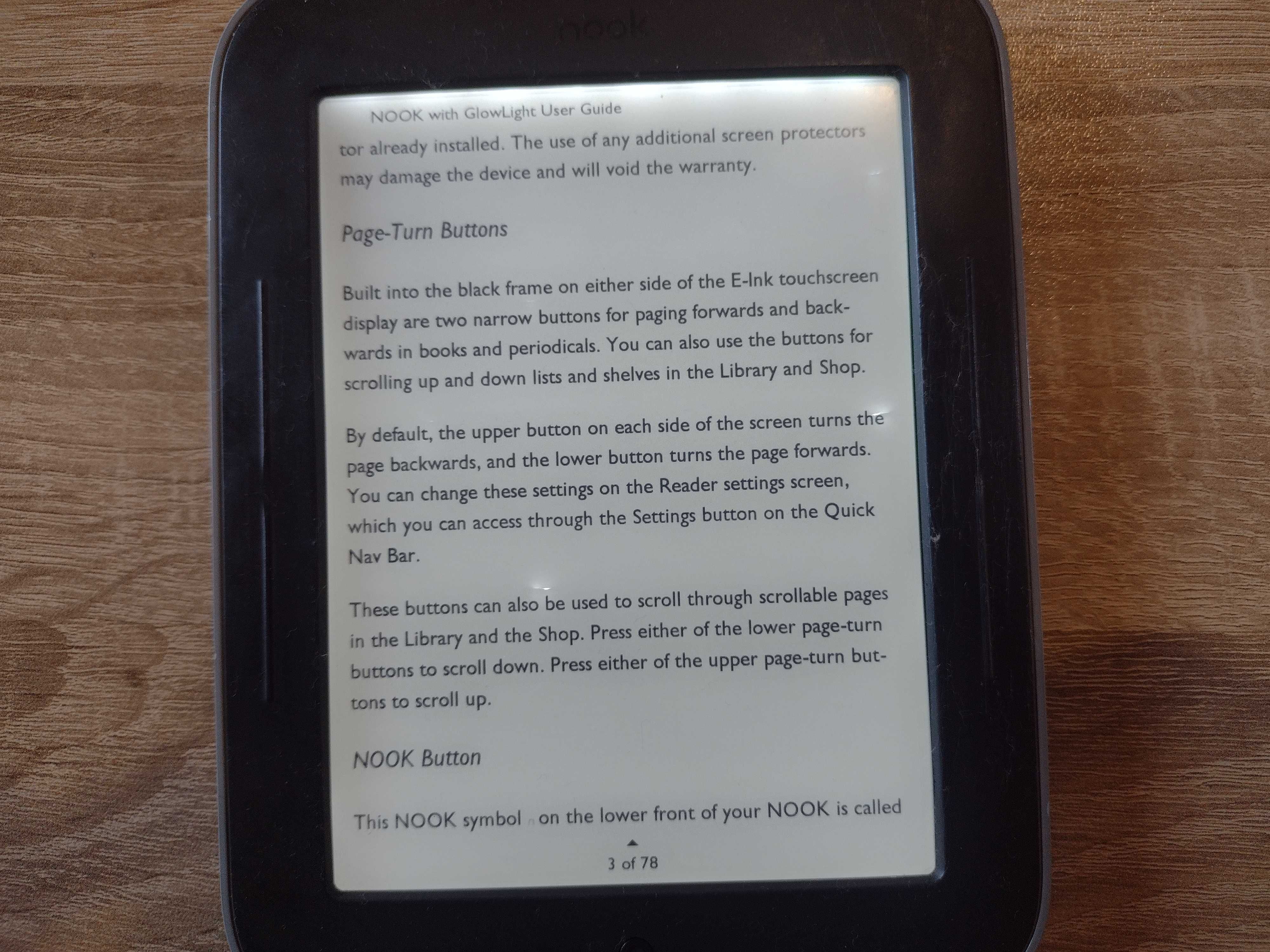 Nook BNRV350 E-book електронна книга с подсветка