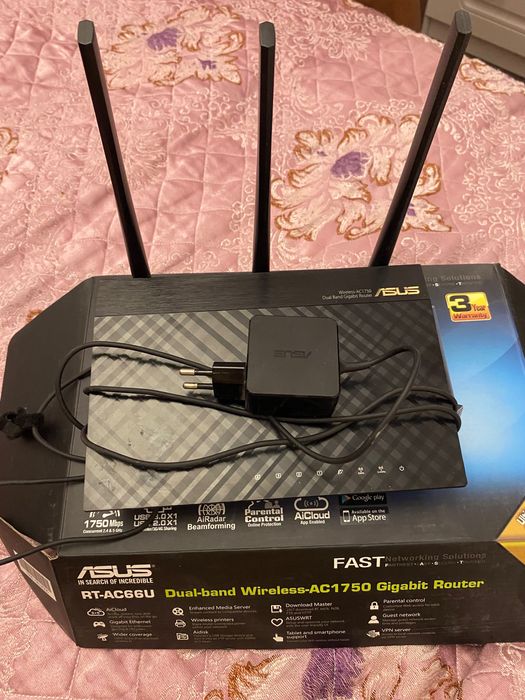 Wi-fi роутер ASUS  RT-AC66U wireless AC1750