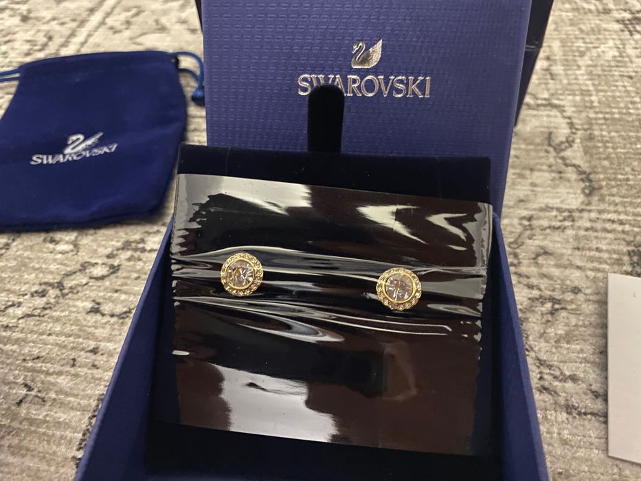 Cercei Swarovski angelic auriu