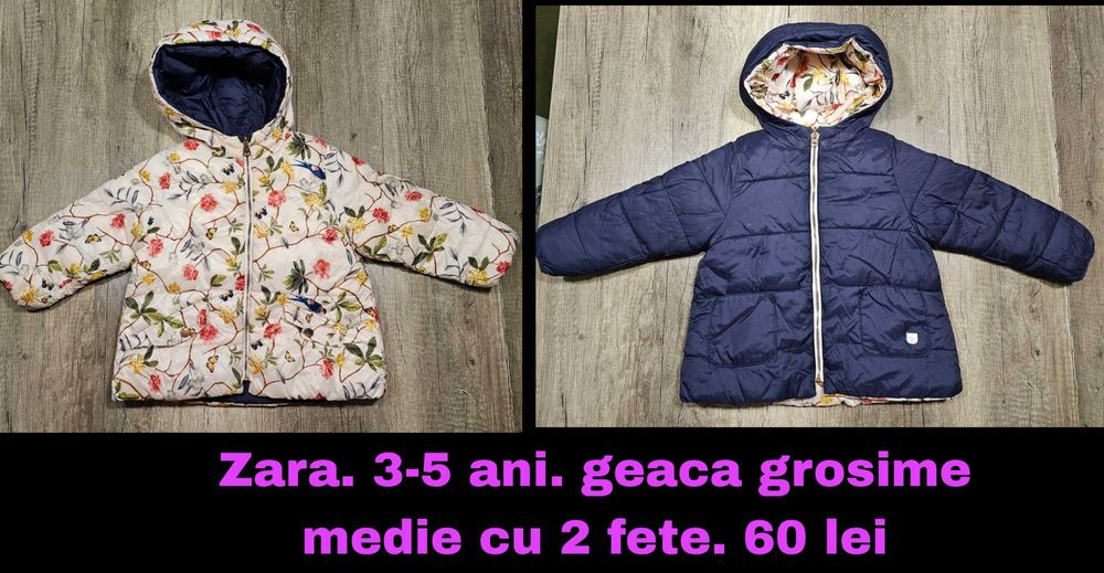 Geaca fetite varsta gradinita