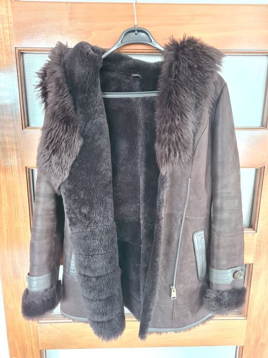 Vand cojoc maro blana naturala