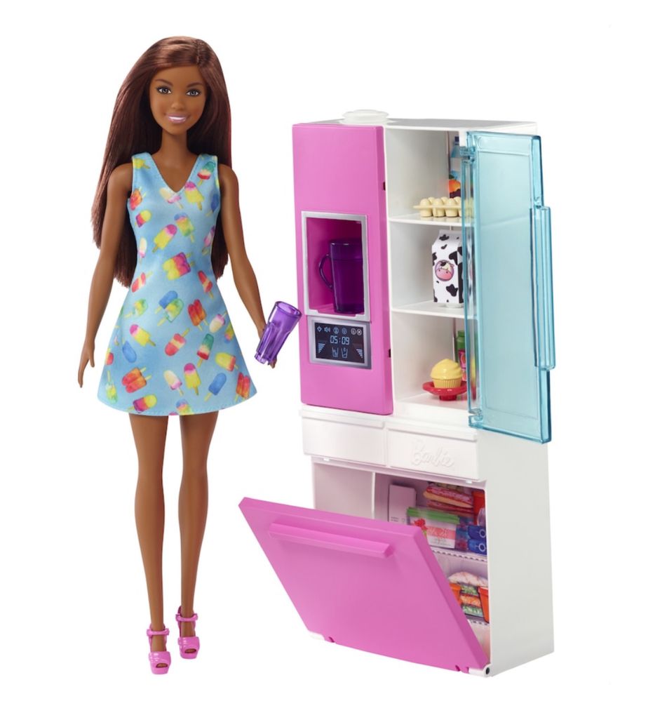 Set Barbie - Casa cu mobilier, accesorii si 3 papusi Inclus