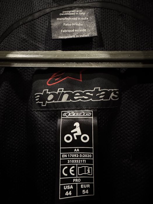 Мото  кожено Яке Alpinestars Eu 54
