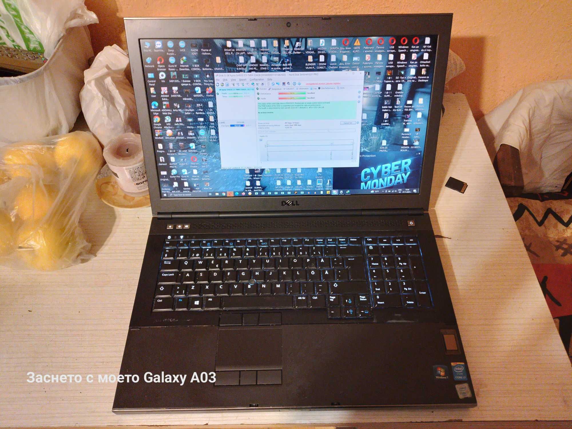 Лаптоп Dell Precision M6800 17,3" i7 2.70 GHz 24 GB RAM WORKSTATION