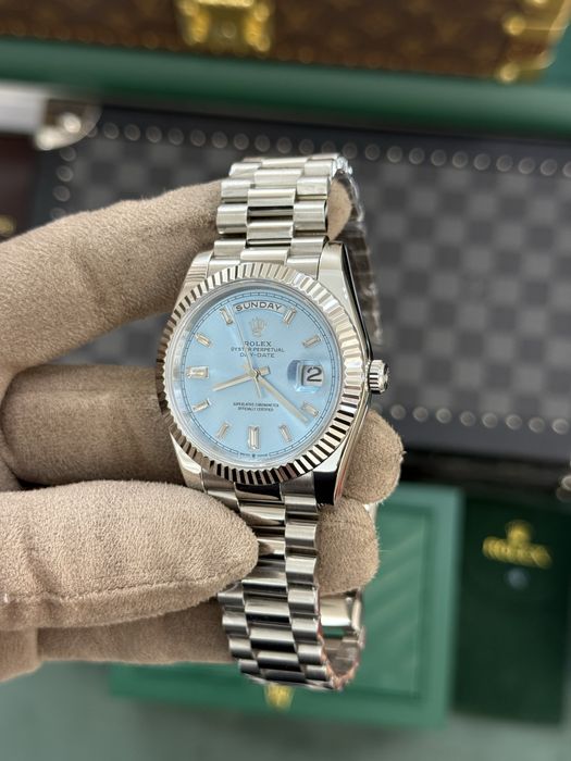 Rolex Day-Date Platinum Baguette
