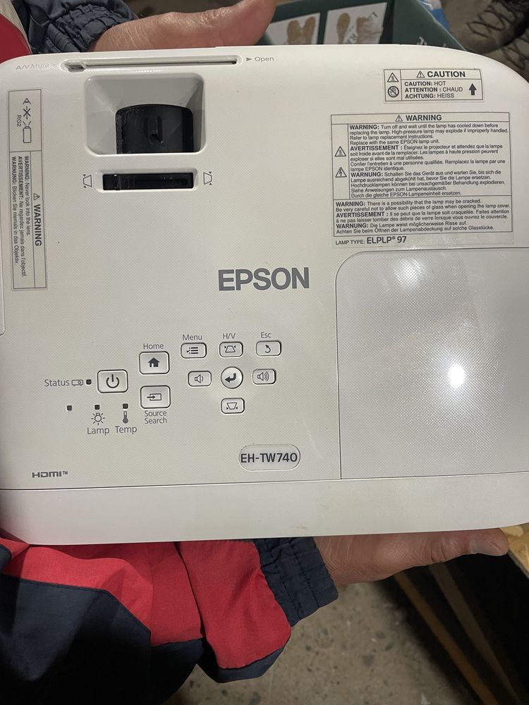 Epson EH-TW740 Videoproiector Full HD 1920 x 1080 3300 Lumeni Alb