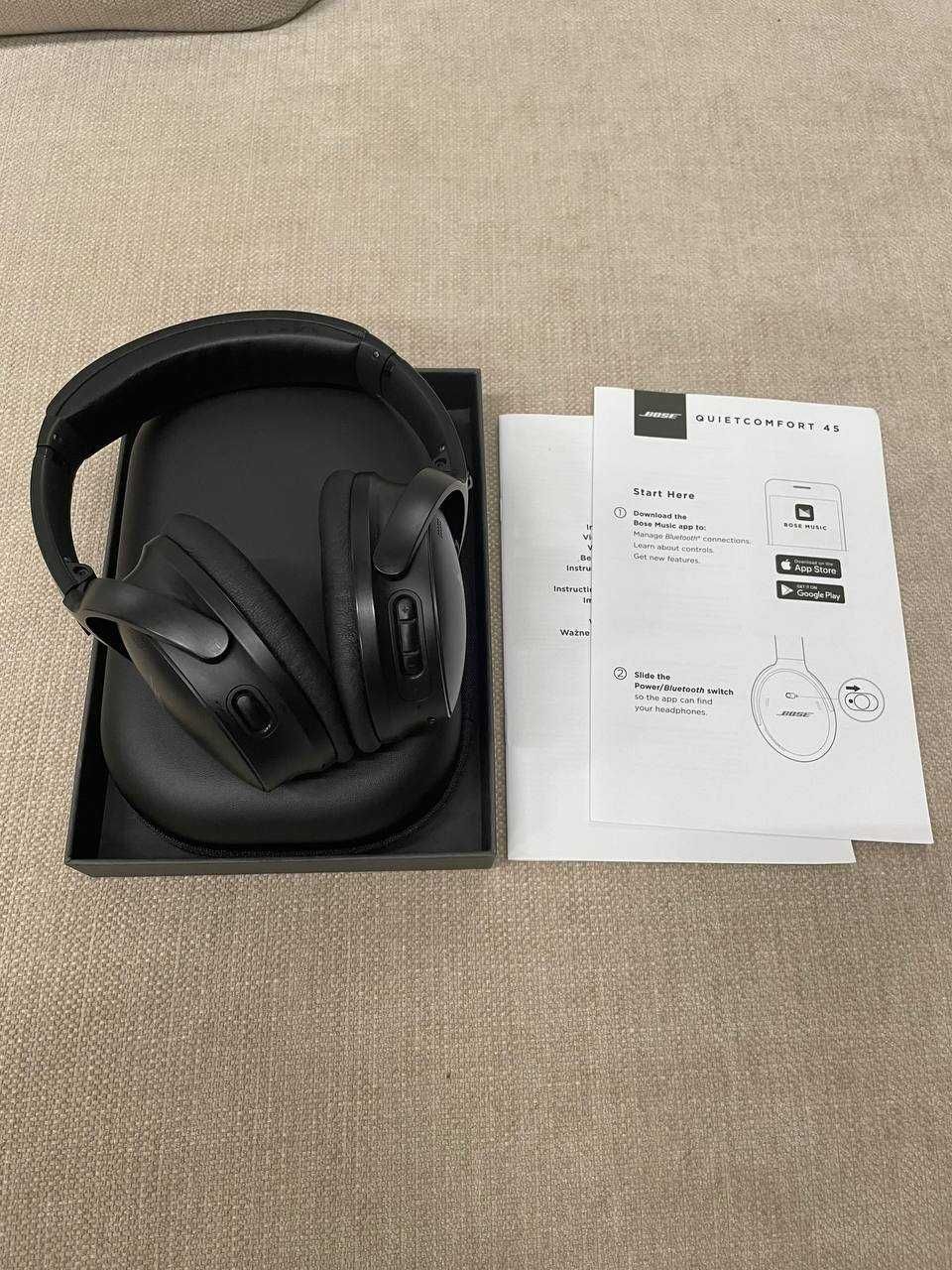 Продам оригинальные наушники Bose QC 45 в отличном состоянии