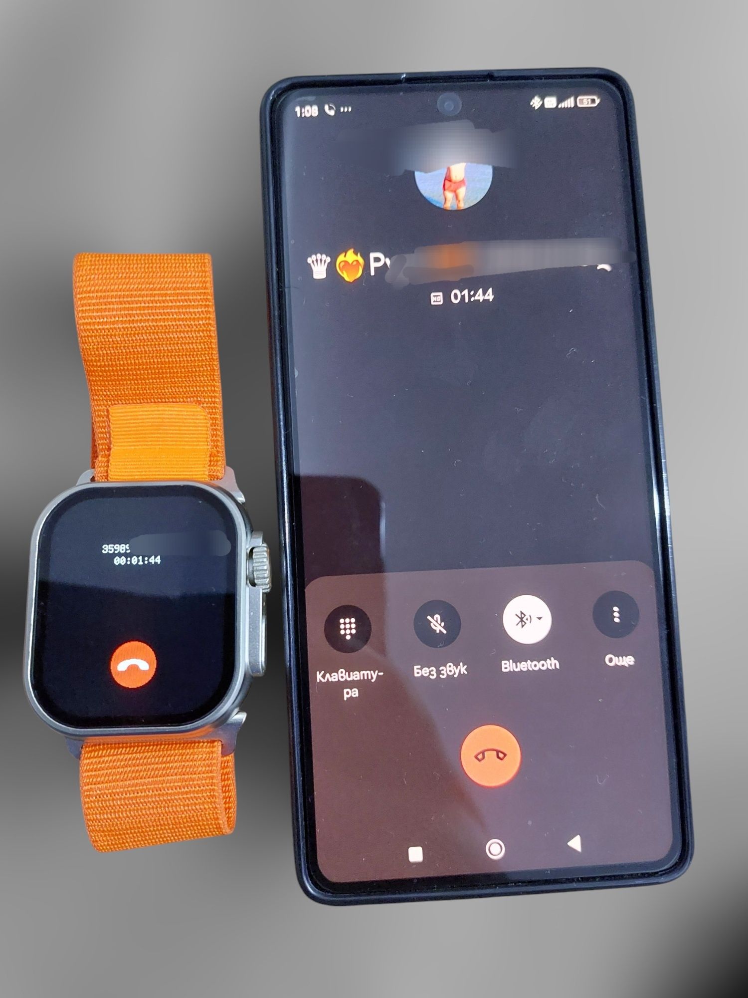 Смарт watch (часовник)8 Ultra, разговори, NFC, следене на здравни пока
