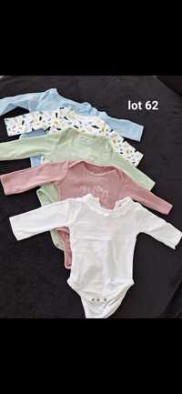 Lot 5 body-uri bebe 62